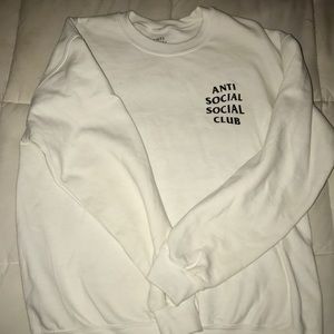 Anti Social Social Club White Crewneck